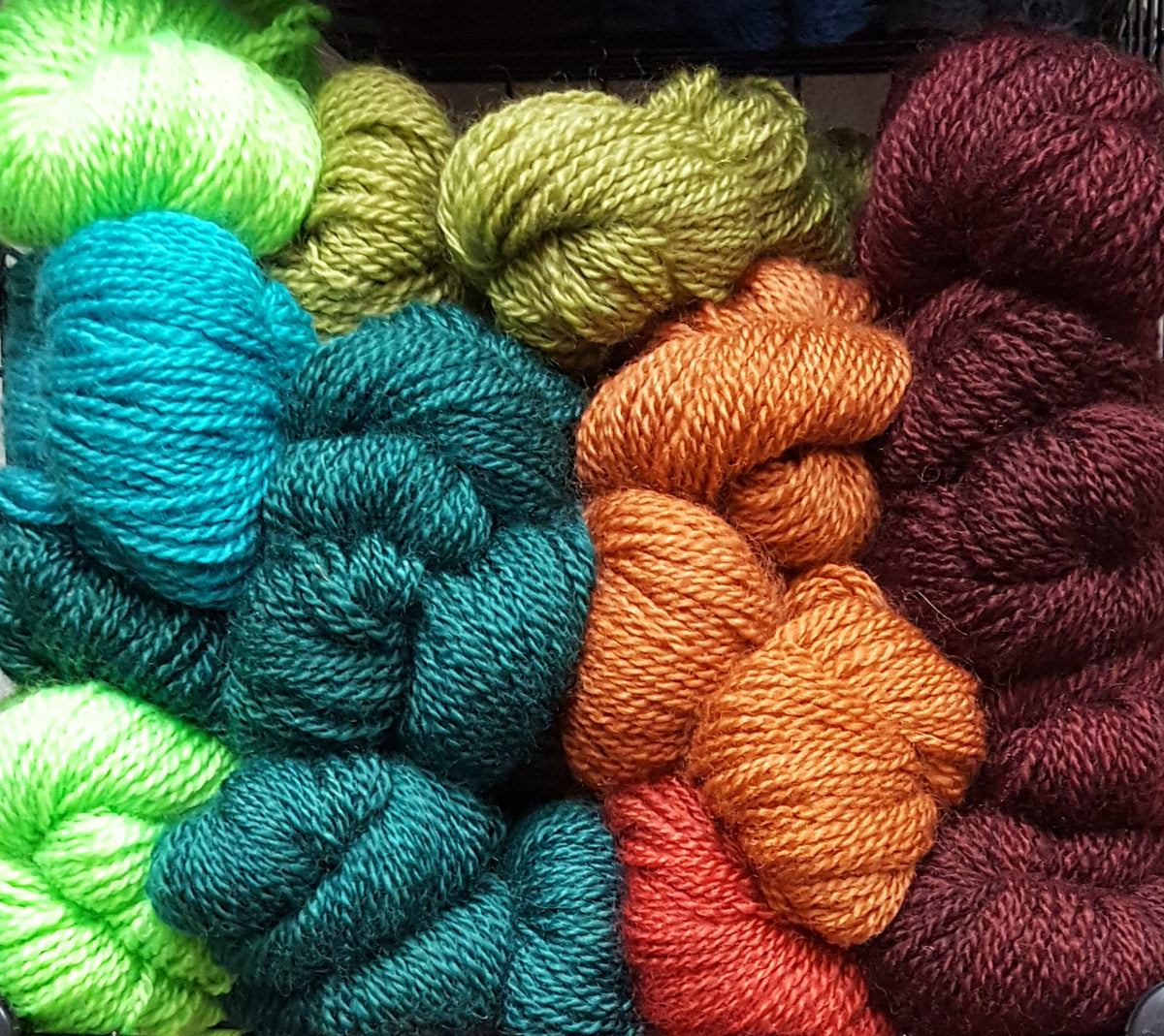 Dyed Coopworth Yarn Croftland Farm LLC